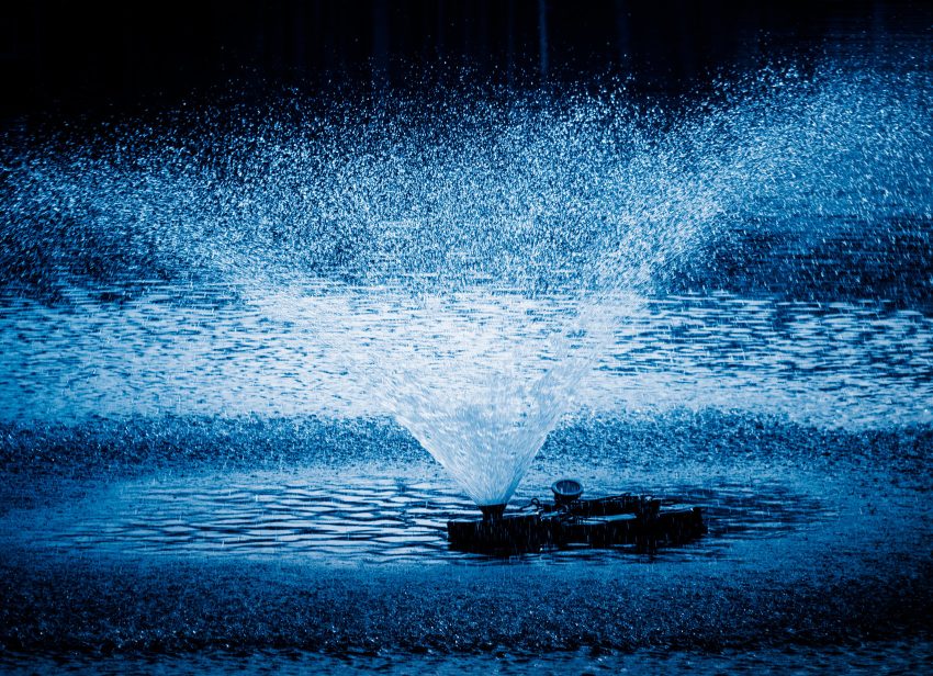 How to DIY an outdoor fountain in a lake