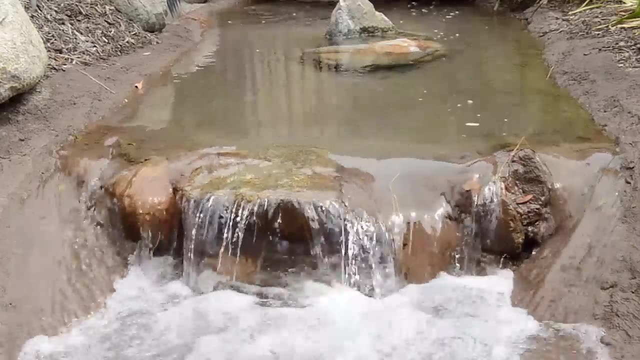 Waterfall and pond repair and reseal in Orange County